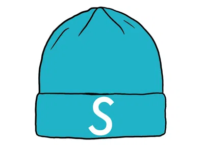 Pre-owned Supreme New Era Swarovski S Logo Beanie In Teal