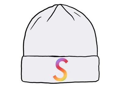 Pre-owned Supreme New Era Swarovski S Logo Beanie In White