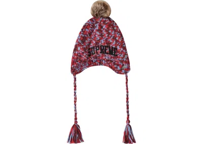 Pre-owned Supreme New Era Toboggan Beanie In Red