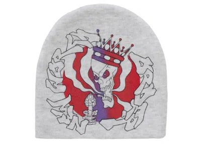 Pre-owned Supreme New World Order Beanie In Heather Grey