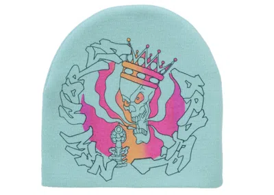 Pre-owned Supreme New World Order Beanie In Light Teal