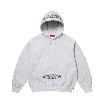 Pre-owned Supreme New World Order Hooded Sweatshirt 'ash Grey' | Men's Size L In Gray