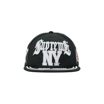 Pre-owned Supreme New York 6-panel 'black' | Men's Size Onesize