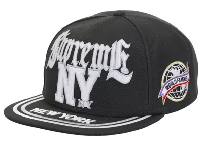 Pre-owned Supreme New York 6panel In Black