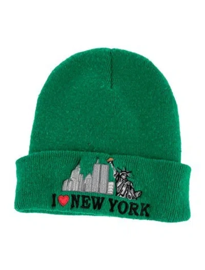 Pre-owned Supreme New York Beanie In Green