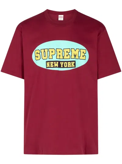 Supreme New York Jersey T-shirt In Red