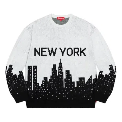 Supreme New York Sweater 'black White'