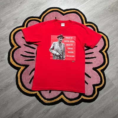 Pre-owned Supreme New York W.s Burroughs 2016 Graphic Logo T-shirt In Red
