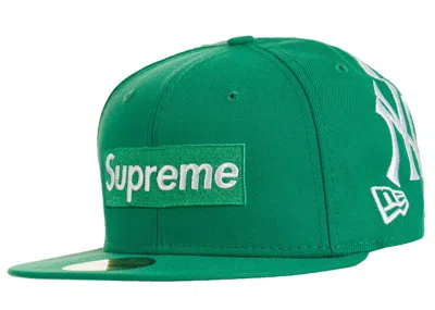 Pre-owned Supreme New York Yankees Box Logo New Era In Green