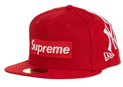 Pre-owned Supreme New York Yankees Box Logo New Era In Red