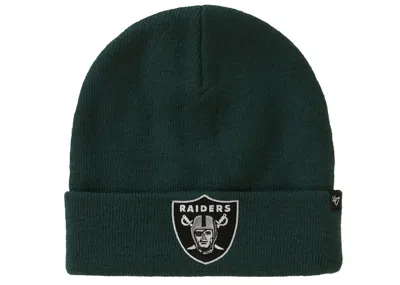 Pre-owned Supreme Nfl X Raiders X '47 Beanie In Dark Green