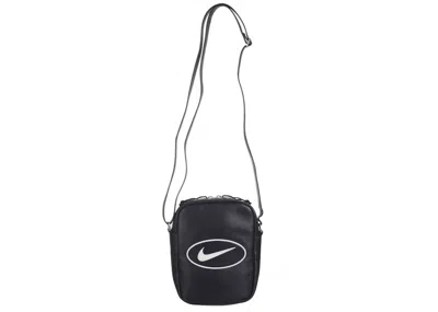 Pre-owned Supreme Nike Leather Shoulder Bag In Black