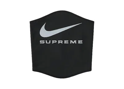 Pre-owned Supreme Nike Logo Neck Warmer In Black
