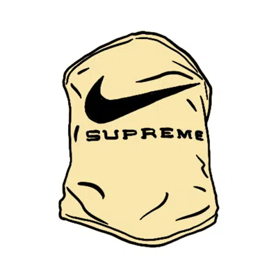 Pre-owned Supreme Nike Neck Warmer In Pale Yellow