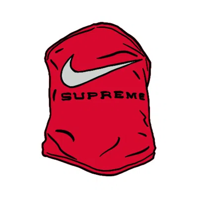 Pre-owned Supreme Nike Neck Warmer In Red
