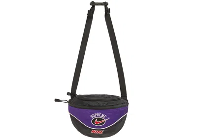 Pre-owned Supreme Nike Shoulder Bag In Purple