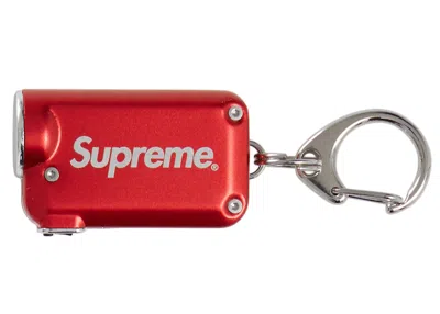 Pre-owned Supreme Nitecore Tini Keychain Light In Red