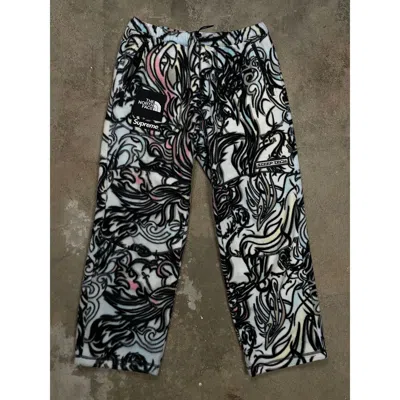 Pre-owned Supreme North Face Fleece Pants Multi Used Large With Tags In Multicolor