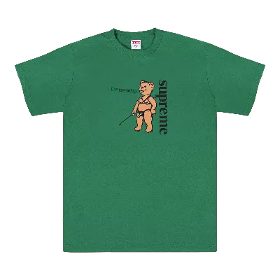 Pre-owned Supreme Kids'  Not Sorry Tee 'light Pine' In Green