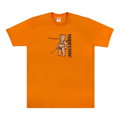 Pre-owned Supreme Not Sorry Tee 'orange'