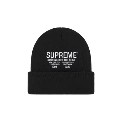 Pre-owned Supreme Nothing But Beanie 'black'