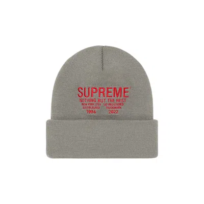 Pre-owned Supreme Nothing But Beanie 'grey'