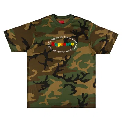 Pre-owned Supreme Nothing Else Short-sleeve Top 'woodland Camo' In Multi-color