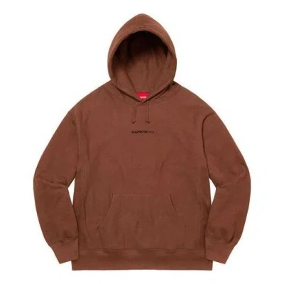 Supreme Number One Hooded Sweatshirt 'brown Black'