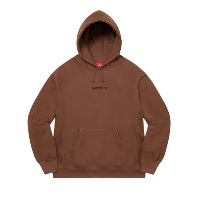 Pre-owned Supreme Number One Hooded Sweatshirt 'dark Brown'