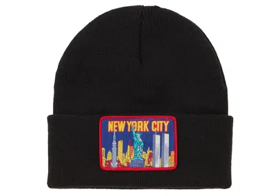 Pre-owned Supreme Ny Patch Beanie In Black