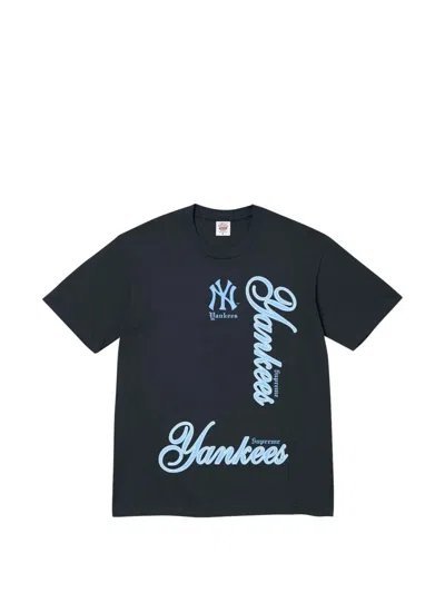 Supreme Ny Yankees T-shirt In Blue