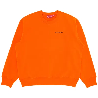 Pre-owned Supreme Nyc Crewneck 'dark Orange' | Men's Size Xl