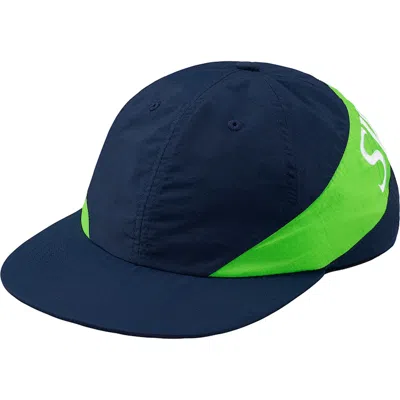 Pre-owned Supreme Nylon Arc 6panel In Navy Blue