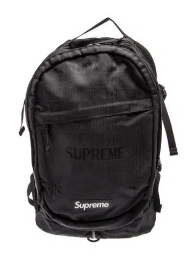 Pre-owned Supreme Nylon Backpack In Black