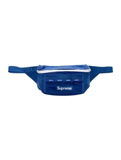 Pre-owned Supreme Nylon Belt Bag 2024 In Blue