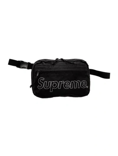 Pre-owned Supreme Nylon Belt Bag In Black