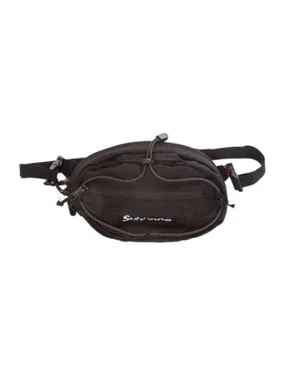 Pre-owned Supreme Nylon Belt Bag In Black