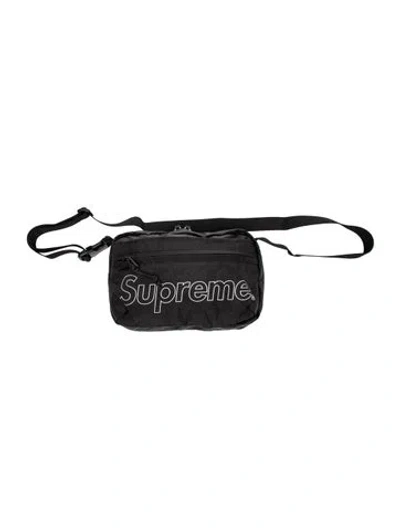 Pre-owned Supreme Nylon Belt Bag In Black
