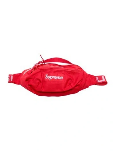 Pre-owned Supreme Nylon Belt Bag In Red