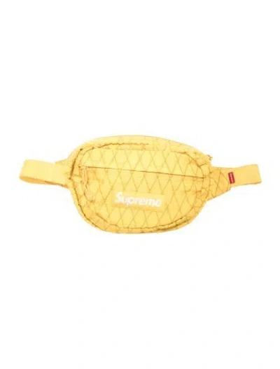 Pre-owned Supreme Nylon Belt Bag In Yellow