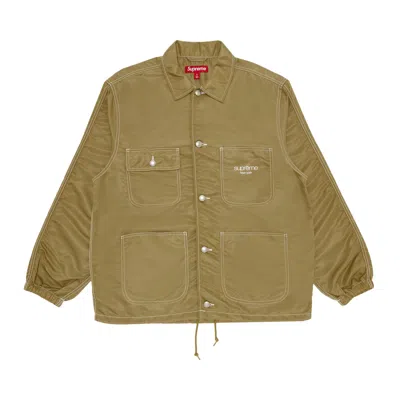 Pre-owned Supreme Nylon Chore Coat 'tan'