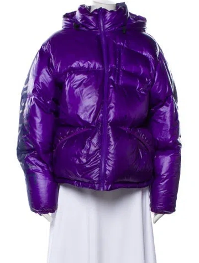 Pre-owned Supreme Nylon Down Jacket In Blue