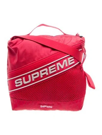 Pre-owned Supreme Nylon Messenger Bag 2023 In Red