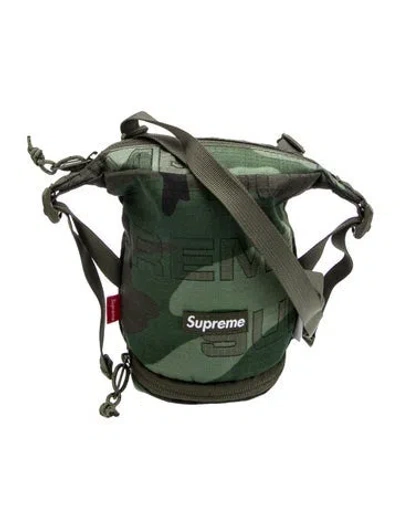 Pre-owned Supreme Nylon Messenger Bag In Green