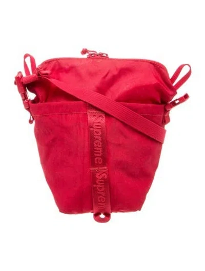 Pre-owned Supreme Nylon Messenger Bag In Red