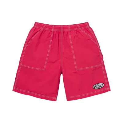 Pre-owned Supreme Nylon Painter Short 'magenta' | Pink | Men's Size Xxl