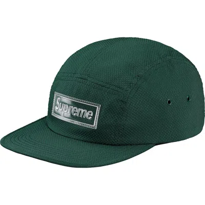 Pre-owned Supreme Nylon Pique Camp Cap In Dark Green