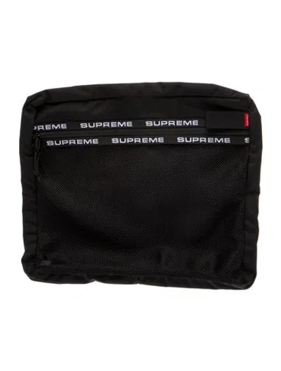 Pre-owned Supreme Nylon Portfolio In Black