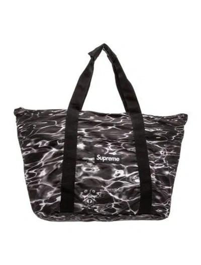 Pre-owned Supreme Nylon Ripple Packable In Black
