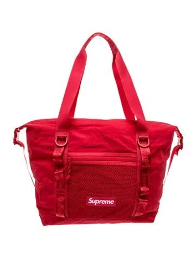 Pre-owned Supreme Nylon Tote In Red